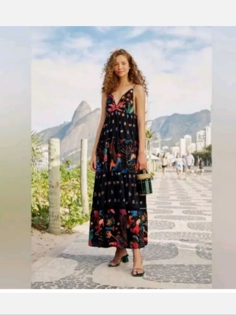 Farm Rio Zodiac Embroidered Maxidress - Picture 2 of 9